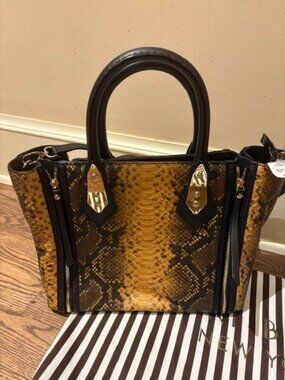 Henri Bendel Snakeskin NEW with Tag